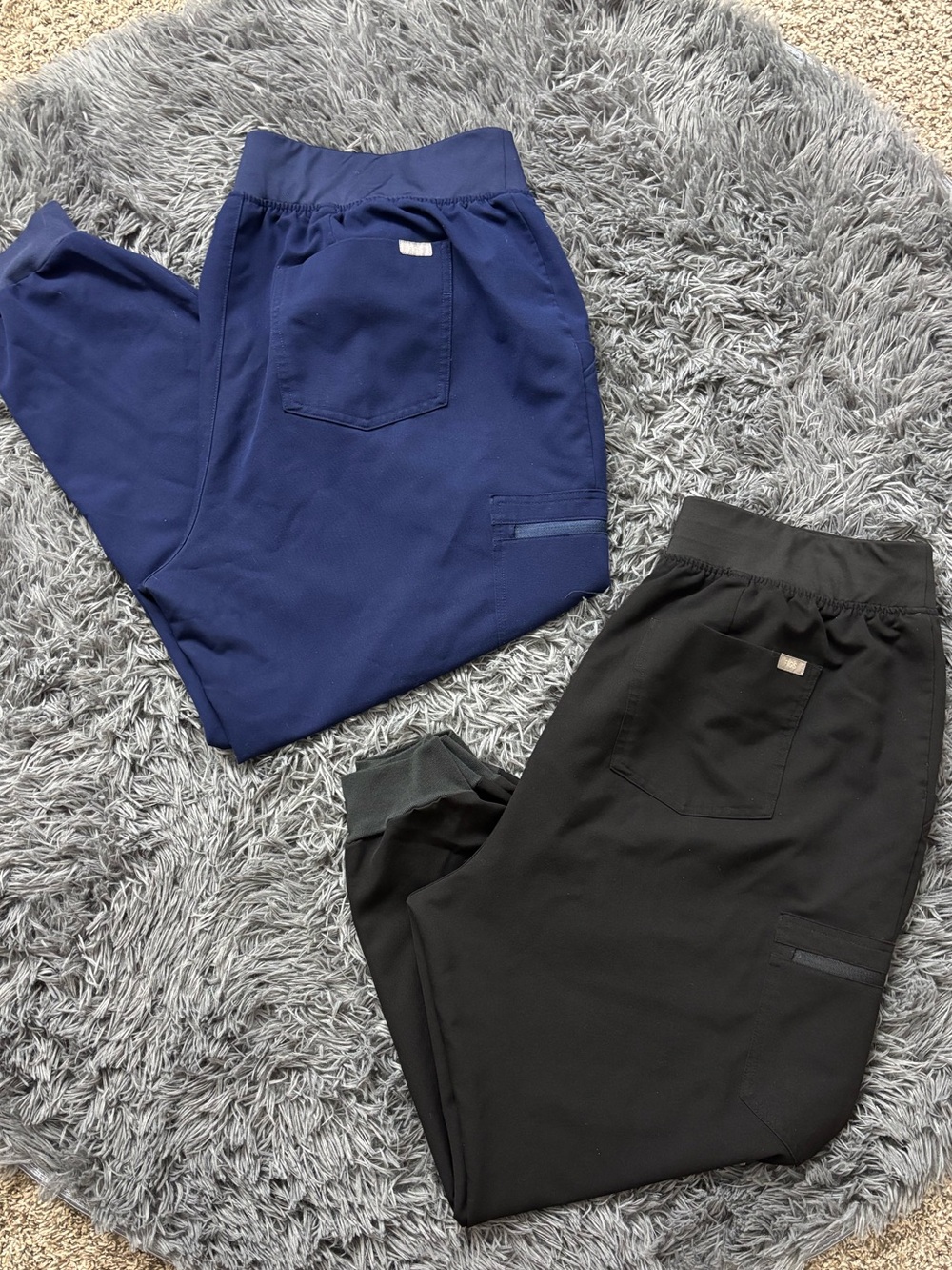 Figs Zamora Tech.Collect. Bundle Black & Navy Scrubs Jogger Pants Woman Size 3XL